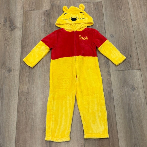 🌟DISNEY🌟 WINNIE THE POOH TODDLER DRESS UP COSTUME JUMPSUIT SZ 2T - Picture 3 of 7